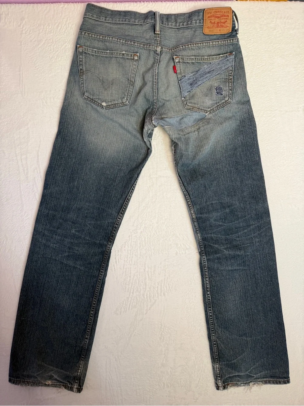 Levi's 569 Jean Double knee loose Patchwork 2010 Original Baggy Fit 32x34